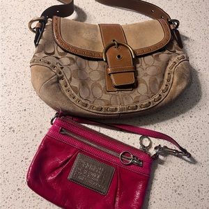 Bundle!!!! Coach shoulder bag plus wristlet